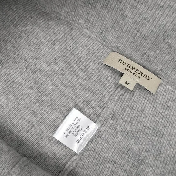 NEW $1195 Burberry Cashmere Sweatpants (Joggers)! M Gray Heather Pocket SAMPLE - Picture 4 of 4
